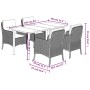 5-piece garden dining set with beige synthetic rattan cushions by , Garden sets - Ref: Foro24-3211986, Price: 582,99 €, Disco...