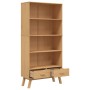 4-level OLDEN solid pine wood shelf in brown color by , Bookcases and shelves - Ref: Foro24-358612, Price: 215,22 €, Discount: %