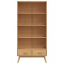 4-level OLDEN solid pine wood shelf in brown color by , Bookcases and shelves - Ref: Foro24-358612, Price: 215,22 €, Discount: %