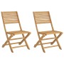 Folding garden chairs 2 units acacia wood 48.5x61.5x87 cm by , Garden chairs - Ref: Foro24-365739, Price: 110,09 €, Discount: %