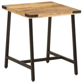 Solid mango wood and iron side table 45x45x50 cm by , Side tables - Ref: Foro24-372734, Price: 53,32 €, Discount: %