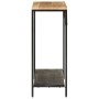 Solid mango wood and rough iron console table 90x30x75 cm by , Side tables - Ref: Foro24-372729, Price: 90,98 €, Discount: %