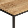 Mesa consola madera maciza mango rugosa y hierro 90x30x75 cm de , Mesas auxiliares - Ref: Foro24-372729, Precio: 90,98 €, Des...