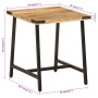 Solid mango wood and iron side table 45x45x50 cm by , Side tables - Ref: Foro24-372734, Price: 53,31 €, Discount: %