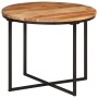 Solid acacia wood and iron coffee table 35x35x30 cm by , Coffee table - Ref: Foro24-372741, Price: 67,35 €, Discount: %