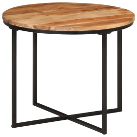 Solid acacia wood and iron coffee table 35x35x30 cm by , Coffee table - Ref: Foro24-372741, Price: 67,99 €, Discount: %