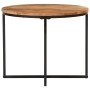 Solid acacia wood and iron coffee table 35x35x30 cm by , Coffee table - Ref: Foro24-372741, Price: 67,35 €, Discount: %