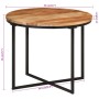 Solid acacia wood and iron coffee table 35x35x30 cm by , Coffee table - Ref: Foro24-372741, Price: 67,35 €, Discount: %