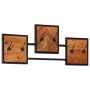 Solid acacia wood and iron wall coat rack 90x1x35 cm by , Hat and coat racks - Ref: Foro24-372743, Price: 49,46 €, Discount: %