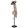 Coat rack with umbrella stand, powder-coated black iron, 180 cm by , Hat and coat racks - Ref: Foro24-377101, Price: 50,88 €,...