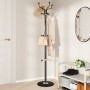 Coat rack with umbrella stand, powder-coated black iron, 180 cm by , Hat and coat racks - Ref: Foro24-377101, Price: 50,88 €,...