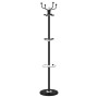 Coat rack with umbrella stand, powder-coated black iron, 180 cm by , Hat and coat racks - Ref: Foro24-377101, Price: 50,88 €,...