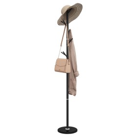 Iron coat rack with black powder coating, 175 cm by , Hat and coat racks - Ref: Foro24-377103, Price: 33,55 €, Discount: %