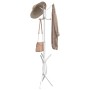 Iron coat rack with white powder coating, 176 cm by , Hat and coat racks - Ref: Foro24-377084, Price: 25,20 €, Discount: %