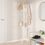 Iron coat rack with white powder coating, 176 cm by , Hat and coat racks - Ref: Foro24-377084, Price: 25,20 €, Discount: %