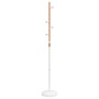 White powder-coated iron coat rack, 177 cm by , Hat and coat racks - Ref: Foro24-377086, Price: 32,02 €, Discount: %