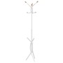 Iron coat rack with white powder coating, 176 cm by , Hat and coat racks - Ref: Foro24-377084, Price: 25,20 €, Discount: %