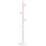 Iron coat rack with pink powder coating, 172 cm by , Hat and coat racks - Ref: Foro24-377090, Price: 44,61 €, Discount: %