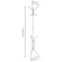 Iron coat rack with white powder coating, 176 cm by , Hat and coat racks - Ref: Foro24-377084, Price: 25,20 €, Discount: %