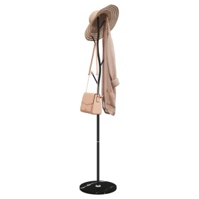 Iron coat rack with black powder coating, 177 cm by , Hat and coat racks - Ref: Foro24-377092, Price: 35,01 €, Discount: %