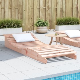 Solid Douglas wood sun lounger 205x80x31.5 cm by , Loungers - Ref: Foro24-832587, Price: 88,26 €, Discount: %