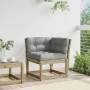 Corner garden sofa and cushions made of impregnated wood, 73x73x78 cm by , Outdoor sofas - Ref: Foro24-844688, Price: 90,15 €...