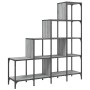 Estantería madera ingeniería y metal gris Sonoma 122x30x132 cm de , Librerías y estanterías - Ref: Foro24-845444, Precio: 94,...