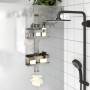 304 brushed stainless steel hanging shower caddy by , Shelves - Ref: Foro24-4004903, Price: 36,64 €, Discount: %