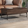 Engineered wood and metal oak brown coffee table 100x50x40cm by , Coffee table - Ref: Foro24-845380, Price: 76,15 €, Discount: %