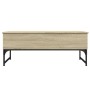 Mesa de centro madera ingeniería metal roble Sonoma 100x50x40cm de , Mesas de centro - Ref: Foro24-845377, Precio: 73,10 €, D...