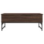 Engineered wood and metal oak brown coffee table 100x50x40cm by , Coffee table - Ref: Foro24-845380, Price: 76,15 €, Discount: %