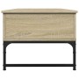 Mesa de centro madera ingeniería metal roble Sonoma 100x50x40cm de , Mesas de centro - Ref: Foro24-845377, Precio: 73,10 €, D...