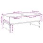 Couchtisch Ingenieurwesen Holz Metall Eiche braun 100x50x40cm von , Couchtisch - Ref: Foro24-845380, Preis: 76,15 €, Rabatt: %