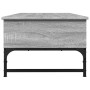 Engineered wood and gray Sonoma metal coffee table 100x50x35 cm by , Coffee table - Ref: Foro24-845394, Price: 80,95 €, Disco...