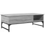 Engineered wood and gray Sonoma metal coffee table 100x50x35 cm by , Coffee table - Ref: Foro24-845394, Price: 80,95 €, Disco...