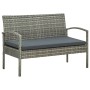 5-piece garden furniture set and gray synthetic rattan cushions by vidaXL, Garden sets - Ref: Foro24-45790, Price: 310,20 €, ...