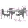 5-piece garden furniture set with black synthetic rattan cushions by , Garden sets - Ref: Foro24-3213562, Price: 379,67 €, Di...