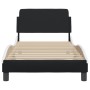 Cama con cabecero cuero sintético negro y blanco 80x200 cm de , Camas y somieres - Ref: Foro24-373083, Precio: 105,99 €, Desc...