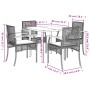 5-piece garden dining set with beige synthetic rattan cushions by , Garden sets - Ref: Foro24-3213632, Price: 348,99 €, Disco...