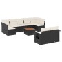 Set Gartensofas 10 Stück Kissen synthetisches Rattan schwarz von , Modulare Sofas für den Außenbereich - Ref: Foro24-3224712,...