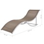 Folding loungers 2 units taupe textilene by vidaXL, Loungers - Ref: Foro24-47786, Price: 186,99 €, Discount: %