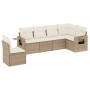 Set Gartensofas mit Kissen 6 Stück synthetisches Rattan beige von , Gartensets - Ref: Foro24-3220227, Preis: 478,88 €, Rabatt: %