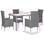 Set comedor de jardín 5 pzas con cojines ratán sintético beige de , Conjuntos de jardín - Ref: Foro24-3277571, Precio: 388,63...