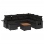 8-piece garden sofa set with black synthetic rattan cushions by , Modular outdoor sofas - Ref: Foro24-3224676, Price: 494,19 ...