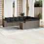 Garden sofa set 10 pieces with gray synthetic rattan cushions by , Garden sets - Ref: Foro24-3255427, Price: 666,87 €, Discou...