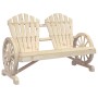 Double Adirondack garden chair made of solid fir wood by , Garden chairs - Ref: Foro24-365095, Price: 160,63 €, Discount: %