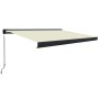 Toldo de carrete manual color crema 350x250 cm de , Toldos - Ref: Foro24-3052702, Precio: 601,99 €, Descuento: %