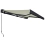 Toldo de carrete manual color crema 350x250 cm de , Toldos - Ref: Foro24-3052702, Precio: 601,99 €, Descuento: %