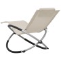 Children's lounge chair, steel, cream color by vidaXL, Loungers - Ref: Foro24-47794, Price: 83,49 €, Discount: %