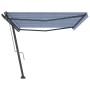 Toldo de pie automático azul y blanco 500x300 cm de , Toldos - Ref: Foro24-3069786, Precio: 601,36 €, Descuento: %